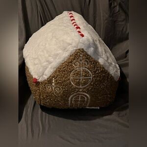 NWT Cupcakes and Cashmere large gingerbread house accessory pillow